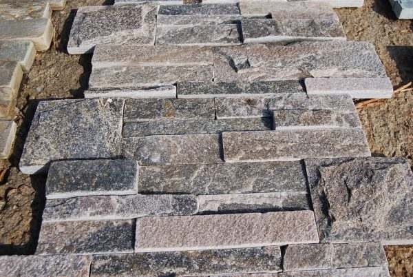 Platinum Glitterstone Quartzite Panel Cladding — split-face quartzite, installed on a wall