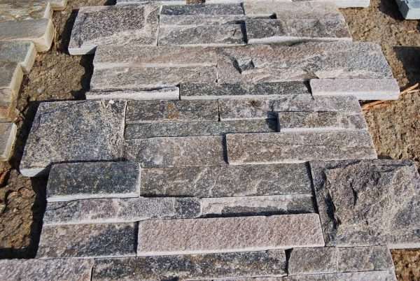 Platinum Glitterstone Quartzite Panel Cladding — split-face quartzite, installed on a wall
