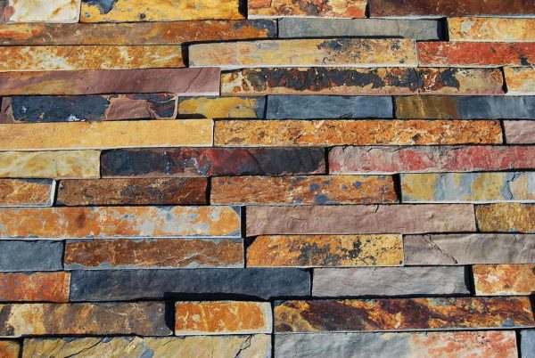 Rich Autumn Madikwe Slate Riven — natural slate, showing the stone surface and colour