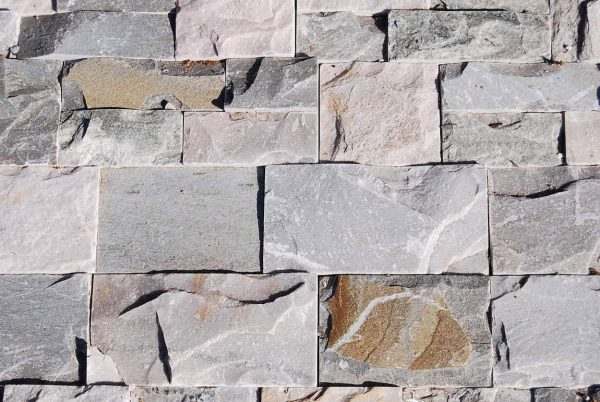 Galia Interlocking Panel Quartzite Cladding — split-face quartzite, close-up of the split face