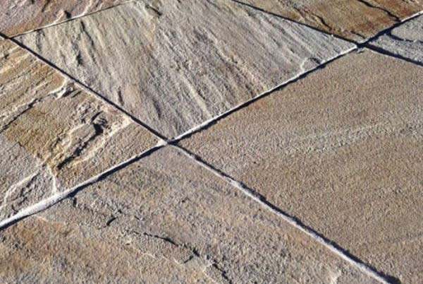 Desert Sand Sandstone Tiles — natural sandstone, detail view of the stone