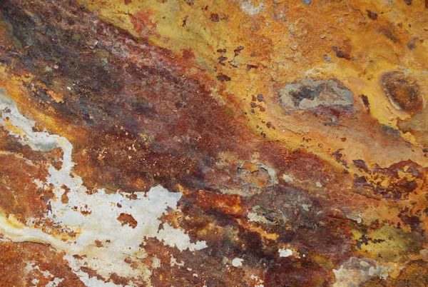Rich Autumn Slate Tiles — natural slate, close-up of the split face