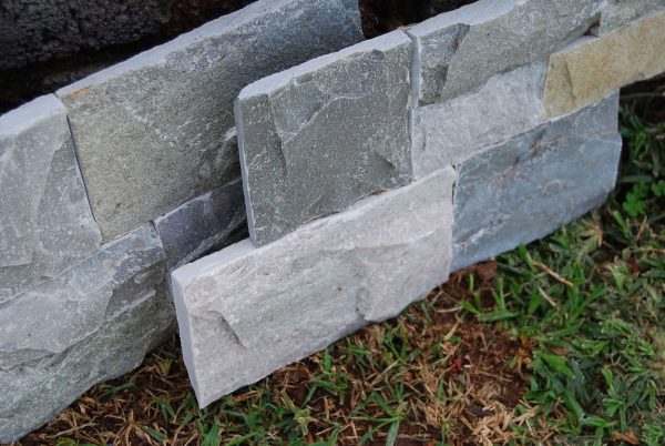 Galia Interlocking Panel Quartzite Cladding — split-face quartzite, detail view of the stone